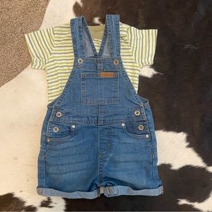 Joe’s Overalls & Onesie Outfit